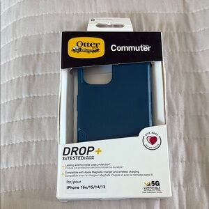 OtterBox Blue Protective Case for iPhone 16e/15/14/13